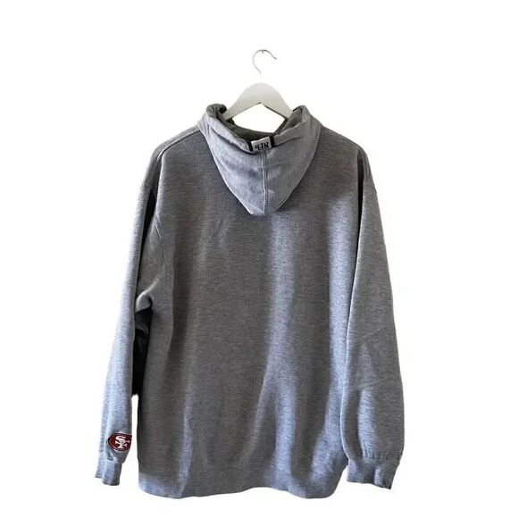 Authentic NFL 49ers Gray Long Sleeves Unisex Hoodie Sweatshirt SZ L 
#1246 - Picture 6 of 13